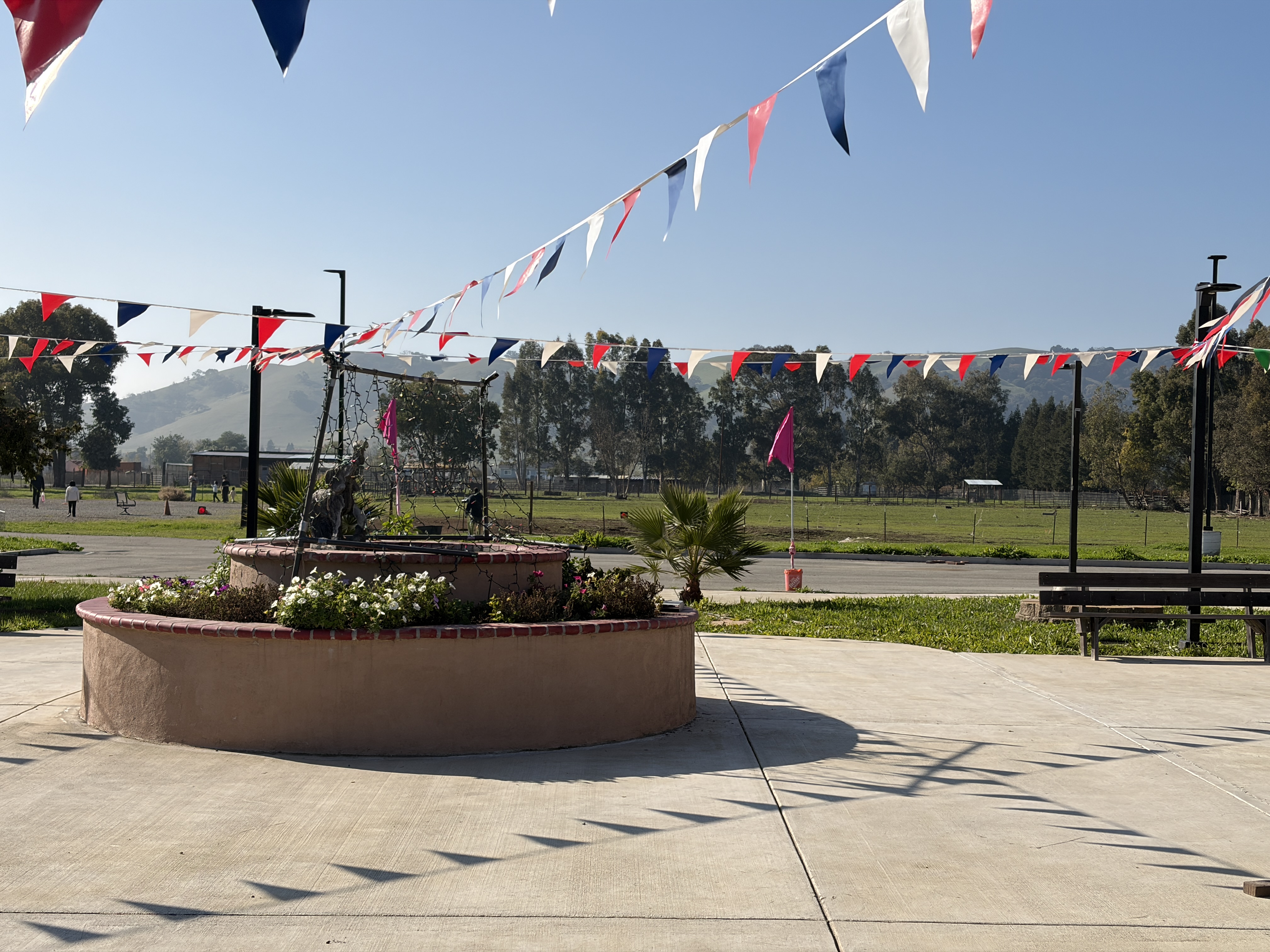 San Martin Hindu Temple venue - beautiful mountain foothill location